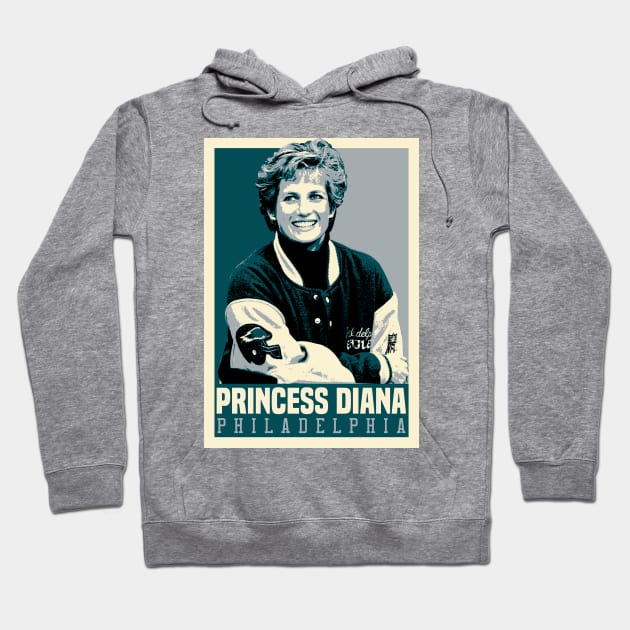 Princess Diana - Philadelphia Eagles Fan Hoodie by mia_me